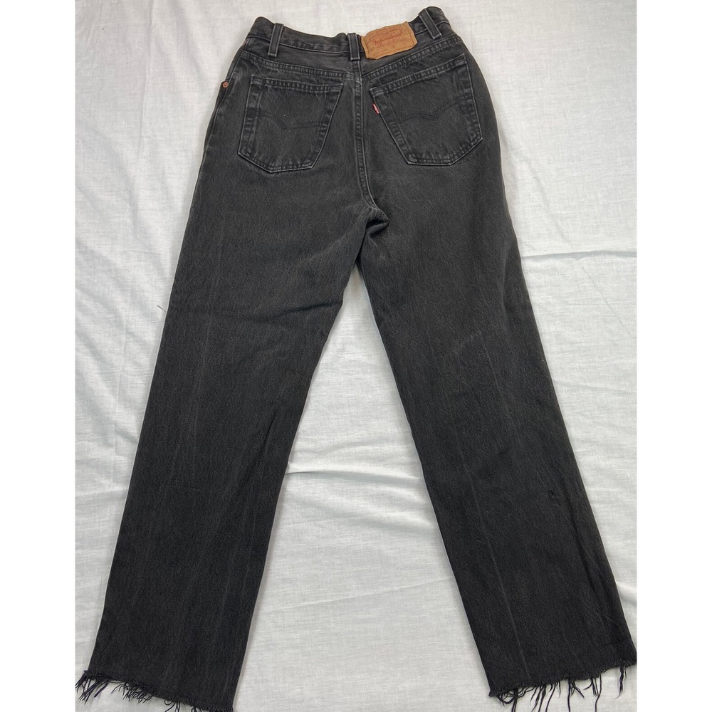 Vintage Levis 17501 Black 26x27 (7M)‎ Jeans High Waisted Custom USA Made - Picture 6 of 11